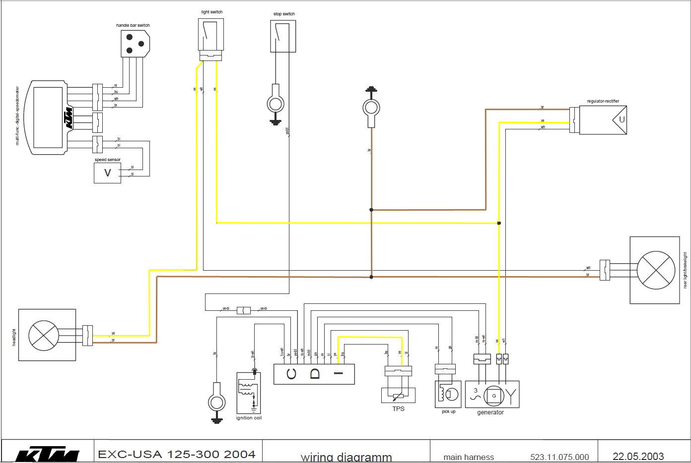 Ktm Headlight Switch Wiring Diagram